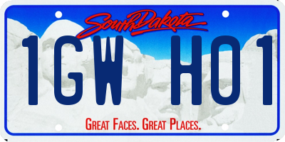 SD license plate 1GWH01