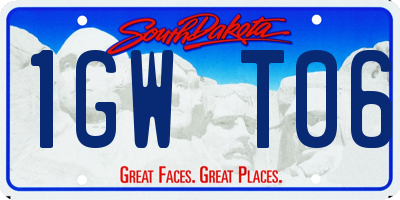 SD license plate 1GWT06