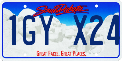 SD license plate 1GYX24