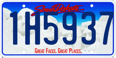 SD license plate 1H5937
