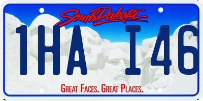 SD license plate 1HAI46