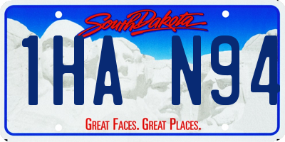 SD license plate 1HAN94