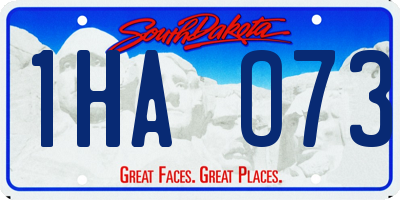 SD license plate 1HAO73
