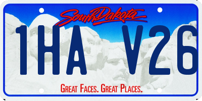 SD license plate 1HAV26