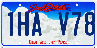SD license plate 1HAV78