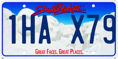 SD license plate 1HAX79