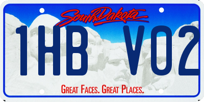 SD license plate 1HBV02