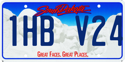 SD license plate 1HBV24