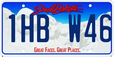 SD license plate 1HBW46
