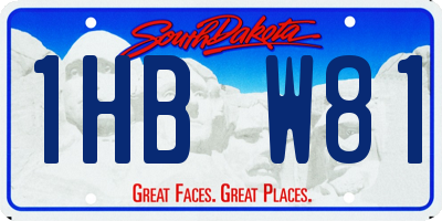 SD license plate 1HBW81