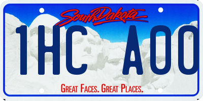 SD license plate 1HCA00