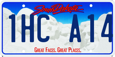 SD license plate 1HCA14