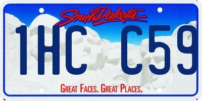SD license plate 1HCC59