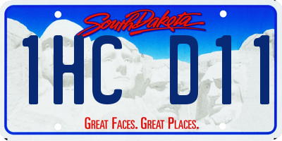 SD license plate 1HCD11