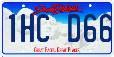 SD license plate 1HCD66