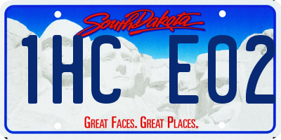 SD license plate 1HCE02