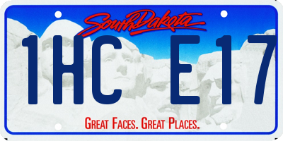 SD license plate 1HCE17