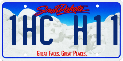 SD license plate 1HCH11
