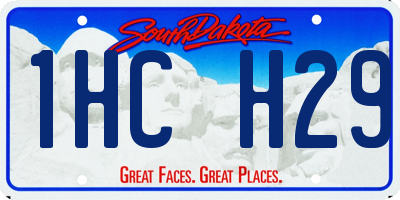 SD license plate 1HCH29