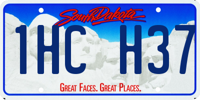 SD license plate 1HCH37