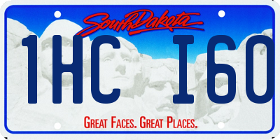 SD license plate 1HCI60