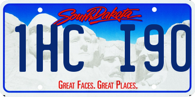 SD license plate 1HCI90