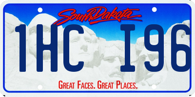 SD license plate 1HCI96