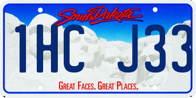 SD license plate 1HCJ33