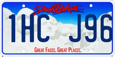 SD license plate 1HCJ96