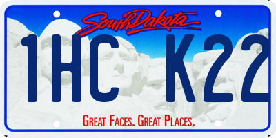 SD license plate 1HCK22