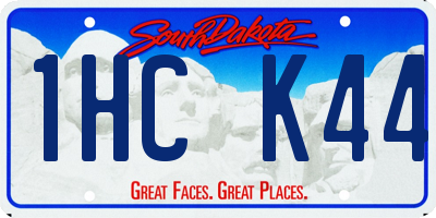 SD license plate 1HCK44