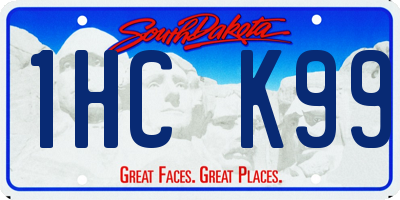 SD license plate 1HCK99