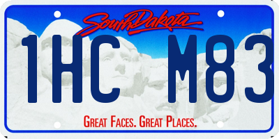 SD license plate 1HCM83