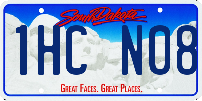 SD license plate 1HCN08