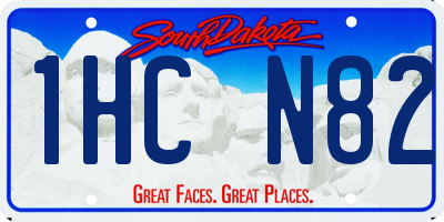 SD license plate 1HCN82