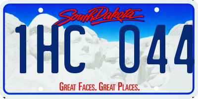 SD license plate 1HCO44