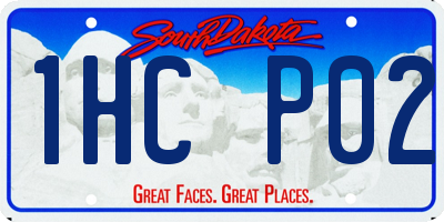 SD license plate 1HCP02