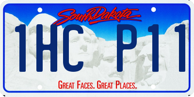 SD license plate 1HCP11