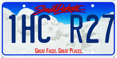 SD license plate 1HCR27