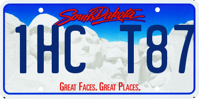 SD license plate 1HCT87