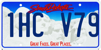 SD license plate 1HCV79
