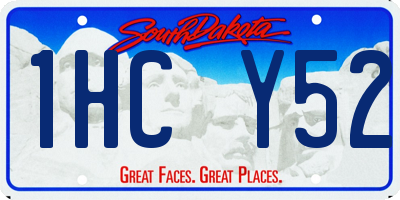SD license plate 1HCY52