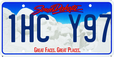 SD license plate 1HCY97