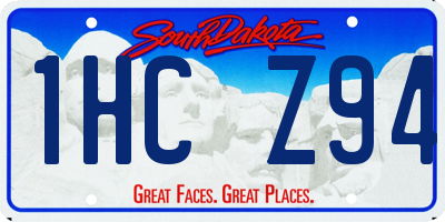 SD license plate 1HCZ94