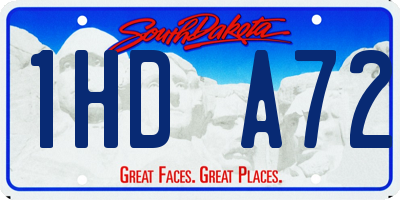 SD license plate 1HDA72