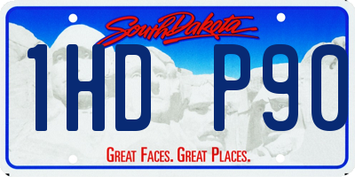 SD license plate 1HDP90
