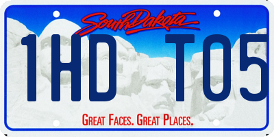 SD license plate 1HDT05