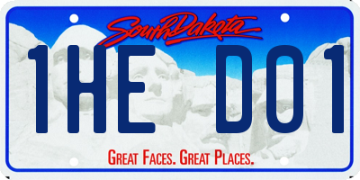 SD license plate 1HED01