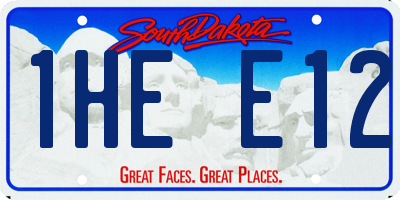 SD license plate 1HEE12