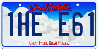 SD license plate 1HEE61